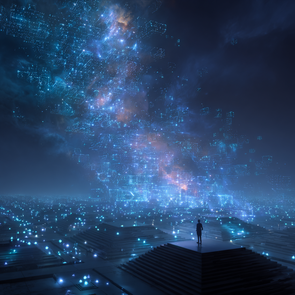 One human orchestrating a swarm of AI agents